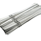 Stainless Steel Barbecue Metal Skewers Flat Needle BBQ Tools Kebab Stick 27CM