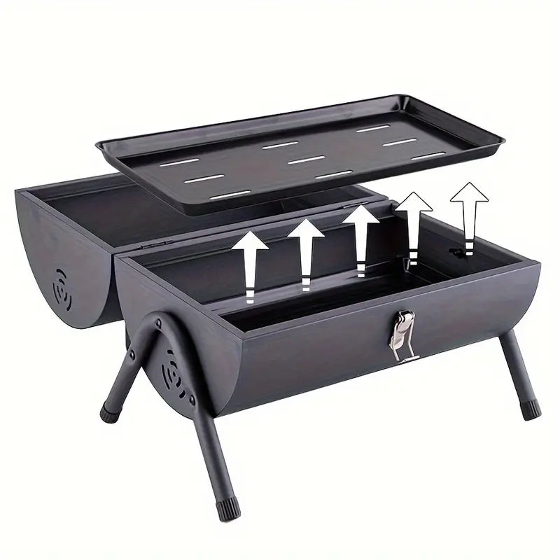 Portable Mini BBQ Grill - Foldable Outdoor Barbecue Stove