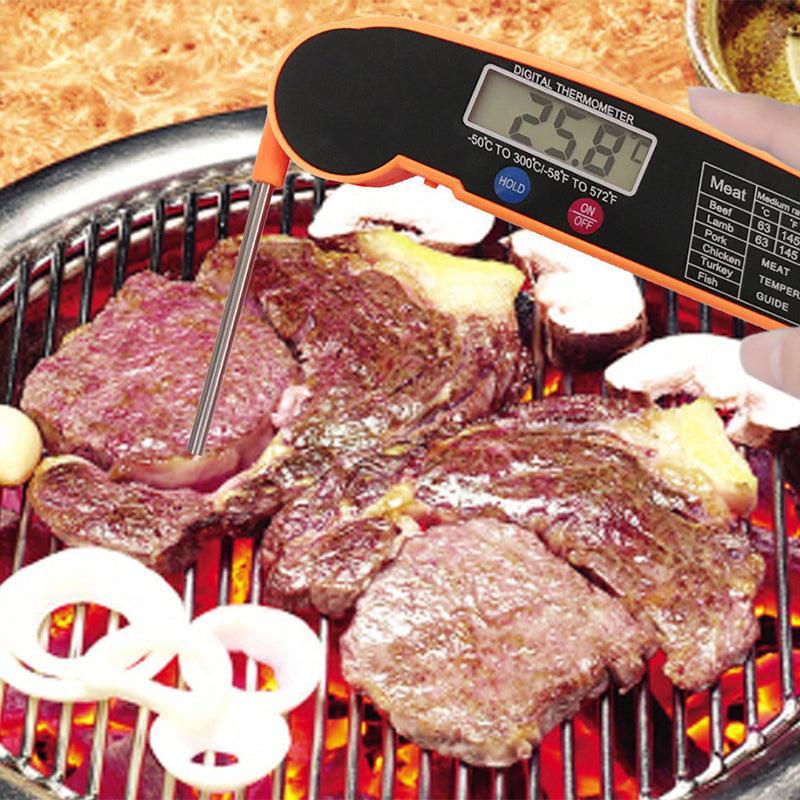 Foldable Digital Thermometer Probe Temperature Kitchen Cooking Food Bbq Meat Jam