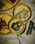 Bamboo Round Plate 6" inch | For Appetizers / Barbecue