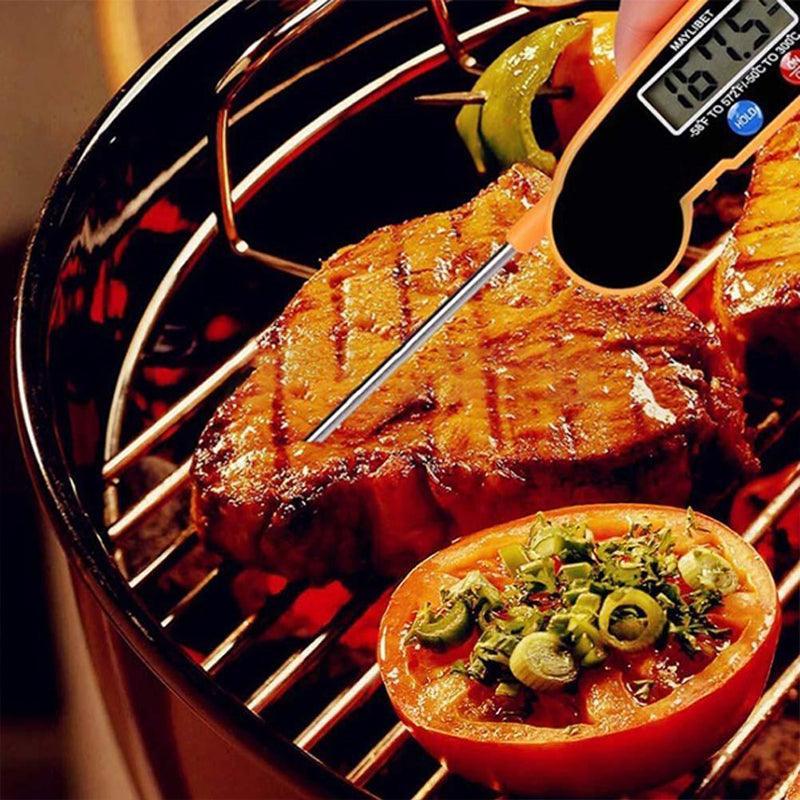 Foldable Digital Thermometer Probe Temperature Kitchen Cooking Food Bbq Meat Jam