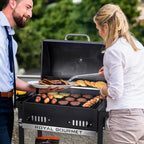 24 Inches Charcoal Grill Featuring Foldable Shelves