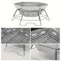 Foldable Stainless Steel Camping Charcoal Grill