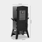 Large Propane Smoker Grill Four Rack WeatherResistant