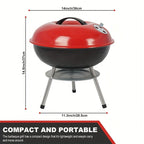 Portable Charcoal Grill with Kickstand
