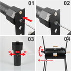 Portable Charcoal Grill With Thermometer Dual Sided
