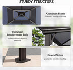 9x5 Ft Grill Gazebo Polycarbonate Roof Uvprotection