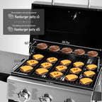 3-Burner Propane Gas Grill With Foldable Side Shelves 30,000 BTU Stainless Steel Outdoor Grill