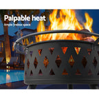 Grillz Fire Pit BBQ Grill 82cm