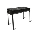 NNEDSZ Large Portable Charcoal Outdoor BBQ Barbecue Grill Set