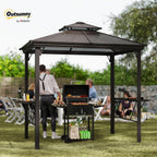 9x5 Ft Grill Gazebo Polycarbonate Roof Uvprotection