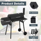 Charcoal Grill 43 Inch Double Mesh Outdoor Barbecue