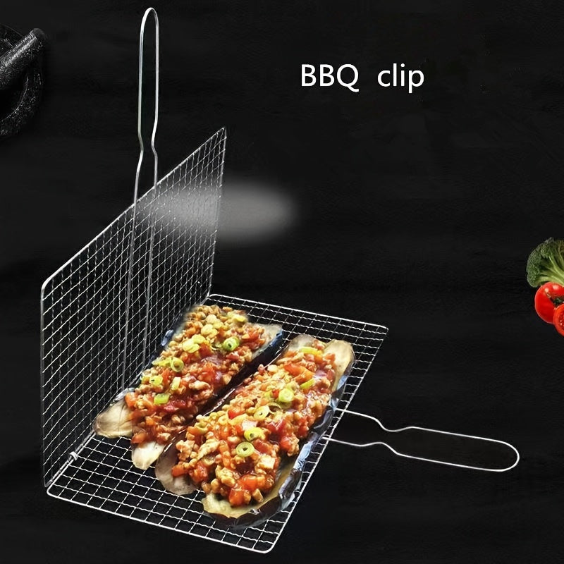 BBQ Grill Basket Stainless Steel Fish & Meat Grill