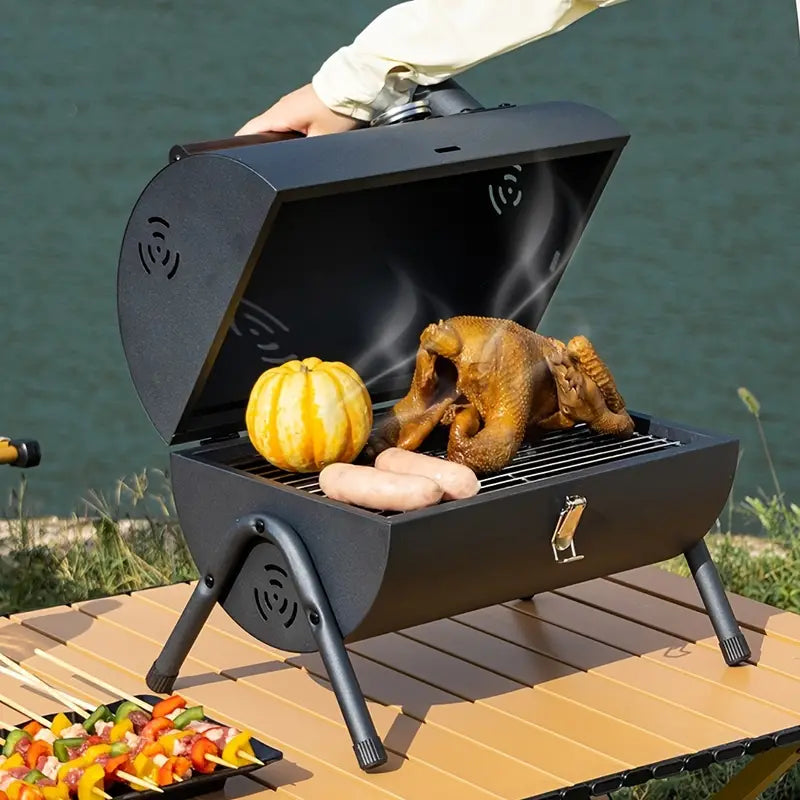 Portable Mini BBQ Grill - Foldable Outdoor Barbecue Stove